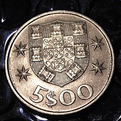 Portugal piece de 5$00  escudos 1979 ttb+(républica portuguesa)