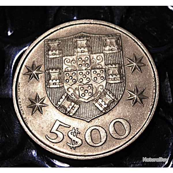 Portugal piece de 5$00  escudos 1979 ttb+(rpublica portuguesa)