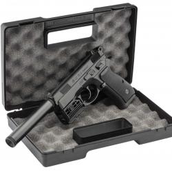 Pack airsoft CZ75D CO2 + mallette + laser + silencieux