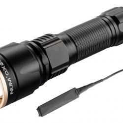 Lampe Tactique rechargeable NUM AXES 3 Led Blanche-Rouge-Verte