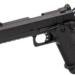 Réplique airsoft pistolet GBB Raven Hi-Capa Hex-Comp Noir