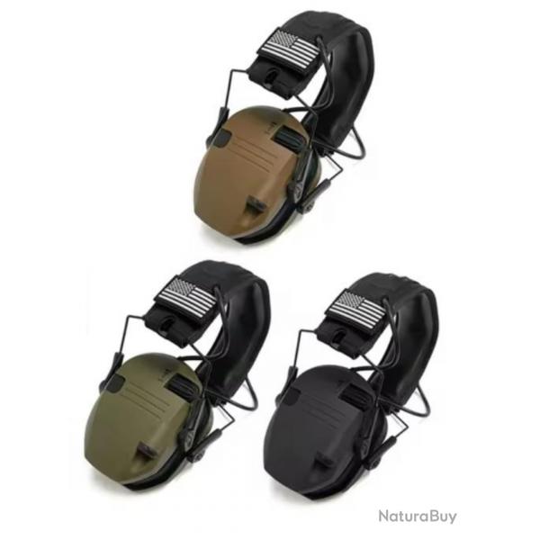 TOP ENCHERE Casque Chasse-Tir  lectronique anti-bruit ball-trap 23 db Coloris au choix