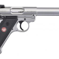 Pistolet RUGER MARK IV Target Inox 5"1/2 calibre 22 Lr