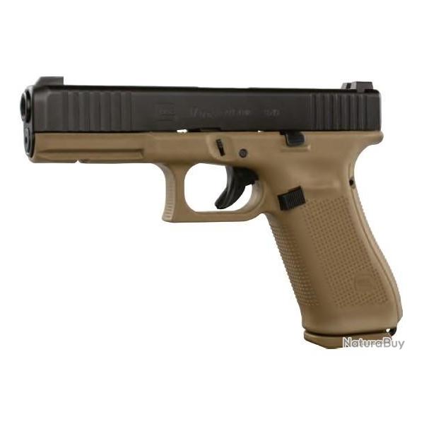 Pistolet Glock 17 Gen 5 FS Coyote Arme Francaise Cal.9x19