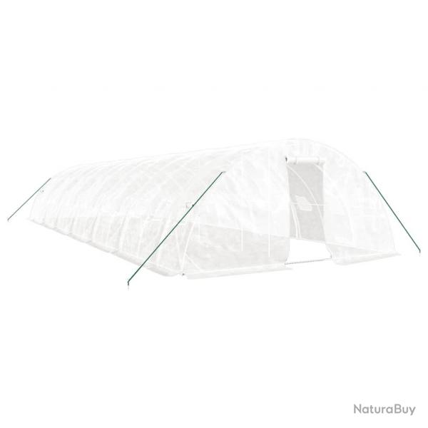 Serre tente abri plante fleur lgumes avec cadre en acier 70 m 14 x 5 x 2,3 m blanc 02_0044621