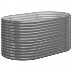 Jardinière bac lit surélevé plantes fleurs terrasse jardin de jardin acier enduit de poudre 152 x 8