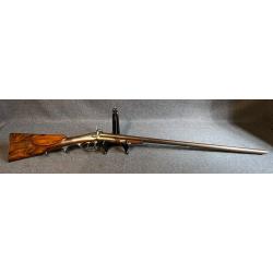 Fusil d'invité de chasse a percussion et broche artisanal anglais luxe Cal 16