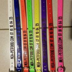 OFFRE 10 + 1 Colliers gravés US 24 mm LIVRAISON OFFERTE JAUNE