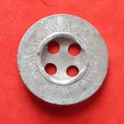 Bouton plat uniforme Militaire ww1, Ø13mm. Inscription au dos FINI PARIS,
