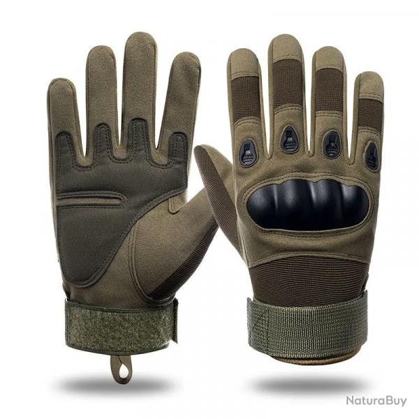 Gants tactiques verts - LIVRAISON GRATUITE