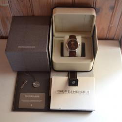 Montre Baume & Mercier automatique 'Classima Executives XL'' bracelet alligator