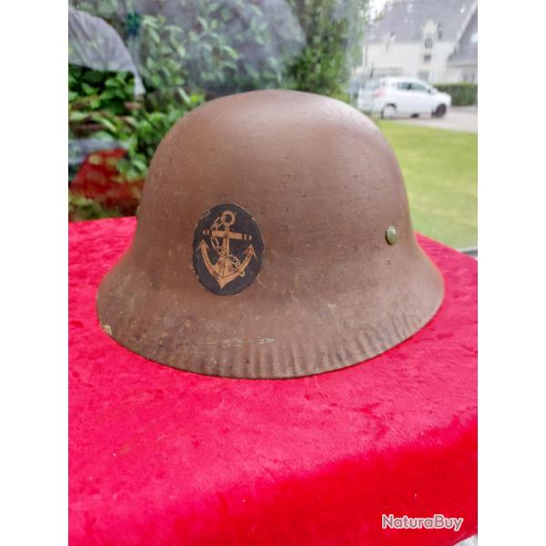 Casque marine japonaise type 90 WW2 insigne typique anne 1943