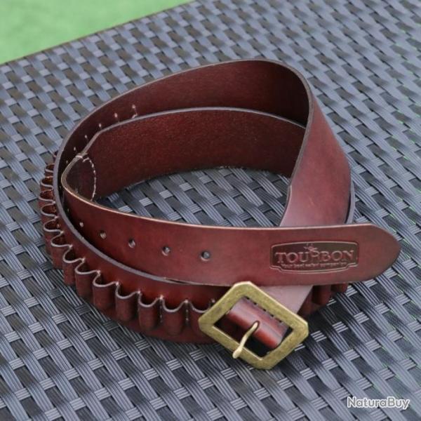 Cartouchire cuir pour munition 9 mm - 357 mag - 38 spl