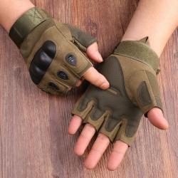 Mitaines tactiques en nylon vertes - LIVRAISON GRATUITE