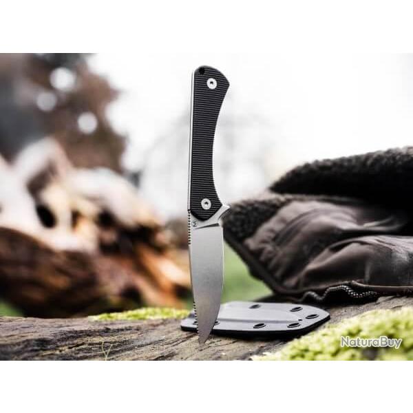 Bker Magnum 02BM0002 Couteau  lame fixe Black G10