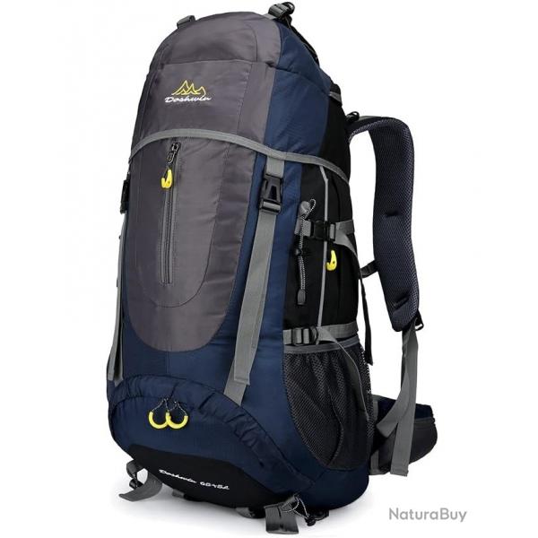 Sac  Dos Grande Capacit 70L Molle Grande Capacit Outdoor Randonne Trekking Pche Chasse Bleu