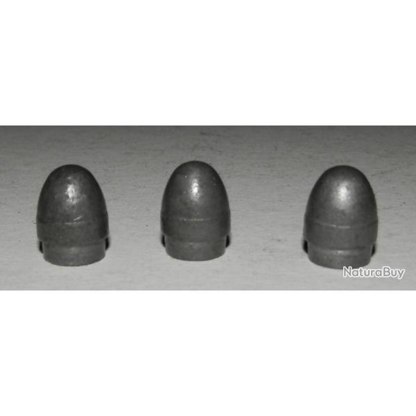 Lot de 25 balles Cal .453 (11,5 mm avec un paulement de 10 mm  la base de la balle)