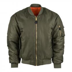 Blouson de pilote Bomber MA 1 kaki