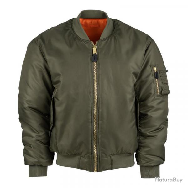 Blouson de pilote Bomber MA 1 kaki