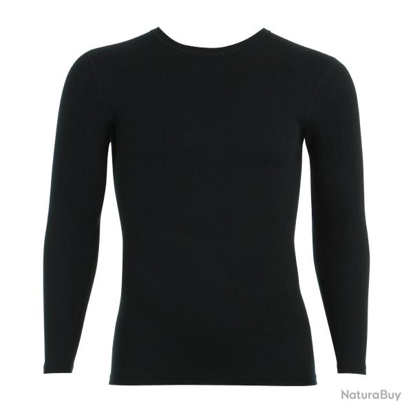 T-shirt thermique noir (manches longues) XXXL
