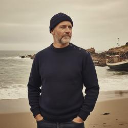 Pull breton à boutons 100 laine