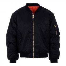 Blouson de pilote Bomber MA 1 noir