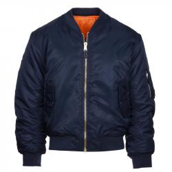 Blouson de pilote Bomber MA 1 bleu marine