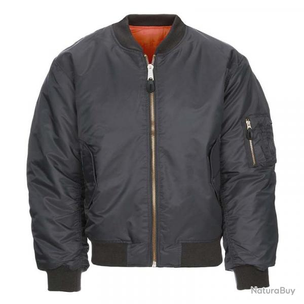 Blouson de pilote Bomber MA 1 gris