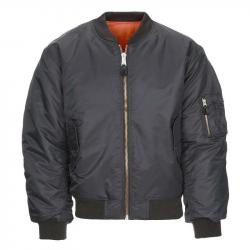 Blouson de pilote Bomber MA 1 gris
