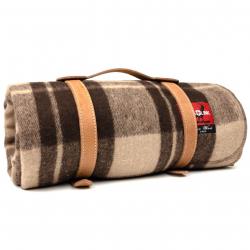 Sangle de transport en cuir pour couverture