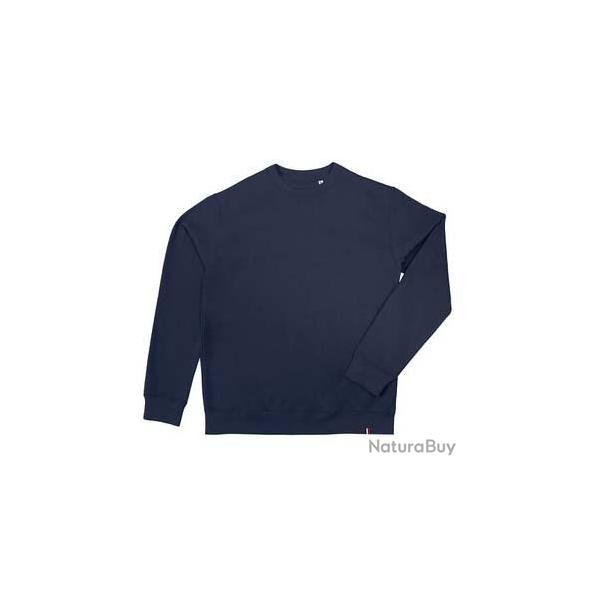 Sweat shirt col rond fabrication franaise Gris chin
