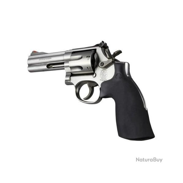 Poigne Hogue Smith & Wesson K, L-Frame Round Butt Noire