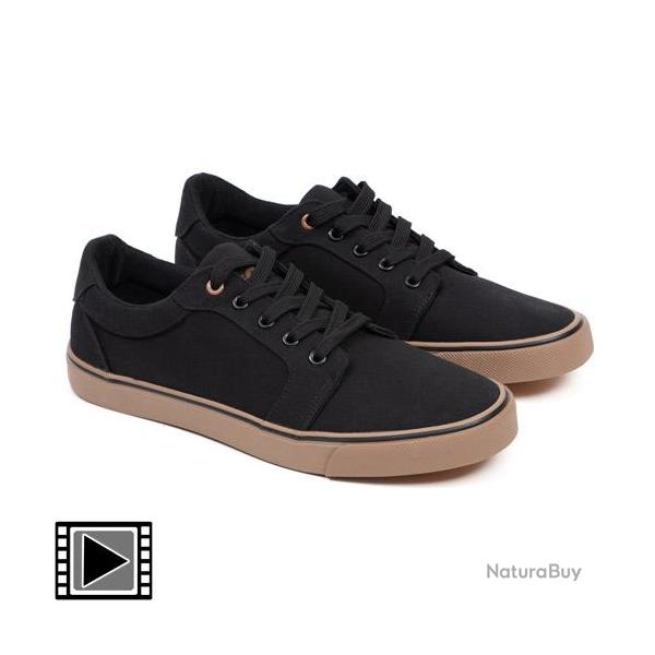 Chaussures Fox Black Canvas Shoe 45