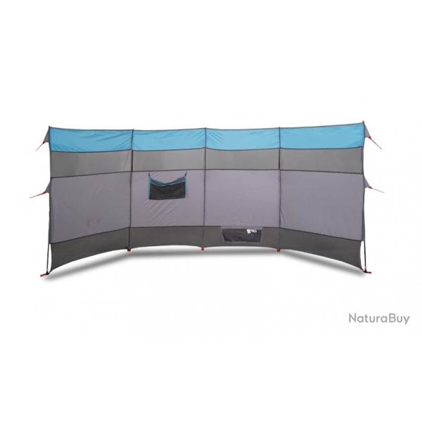 Coupe-vent de camping bleu impermable 366 x 152 x 152 cm pour protection extrieure