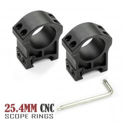 Anneaux DulScope pour lunette de visée moyenne, monture 6061-T6 -**25.4mm