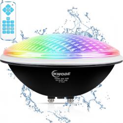 Éclairage LED Projecteur Piscine PAR56 40W RGB Timing 2/4/6H IP68 étanche pour piscine sous-marine a