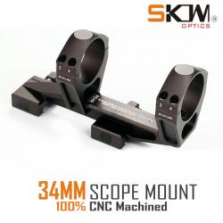 SKWoptics-anneaux de portée pour rails Picatinny -**34MM DARK SOIL-HIGH