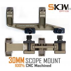 SKWoptics-Scope Rings Low AR15 M4 Mount CNC, rails Picatinny 1913, 30 mm - LIVRAISON GRATUITE