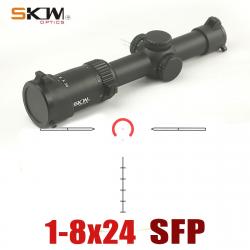 SKWoptics-lunette de visée 1-8x24, 30mm Ring - LIVRAISON GRATUITE