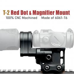 SKWoptics-Support loupe DulT2 à point rouge, pour rail Picatinny H57 mm/2.25 po - LIVRAISON GRATUITE