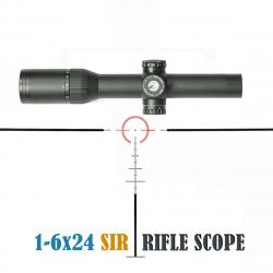 SKWoptics-Portée de fusil de chasse pour Carabine AK Sight AR SVD, 1-6x24- LIVRAISON GRATUITE
