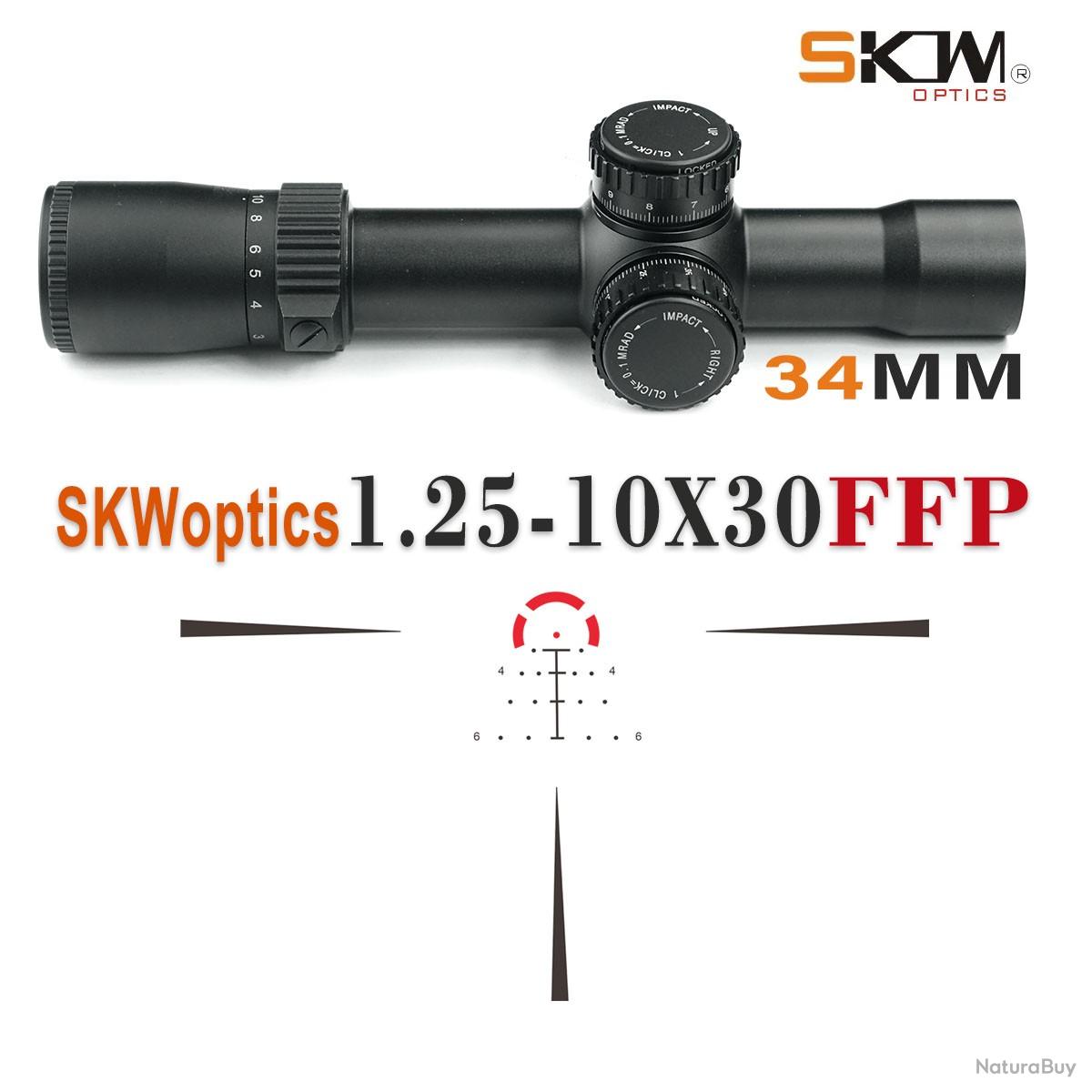 V 6-24x50 SFP lunette de visée pour fusil 30mm - Lunettes de tir et