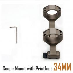 Support de lunette avec pied d'impression à point rouge -**34MM DESERT