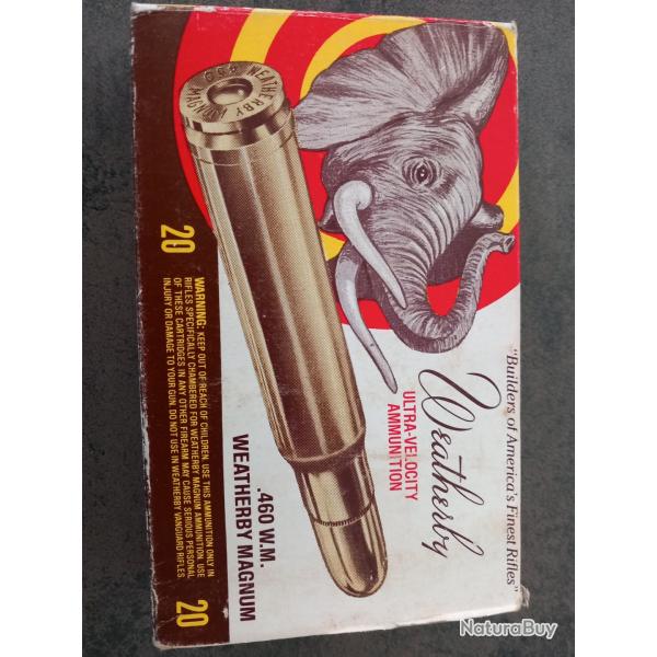 Balles 460 Weatherby mag
