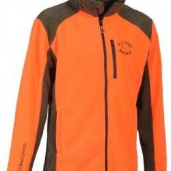 Blouson polaire brodé Sanglier orange PERCUSSION
