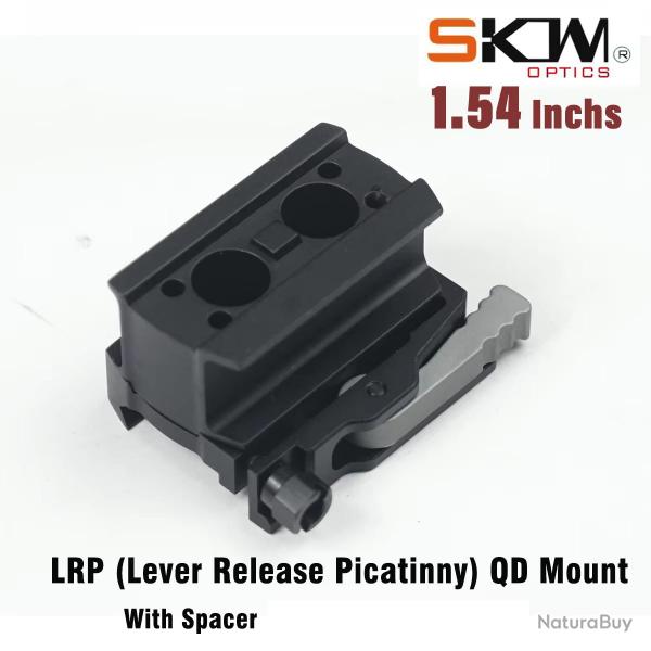 QD Red Dot Mount avec entretoise, Sight, Rail Picatinny 21mm -**1.54-