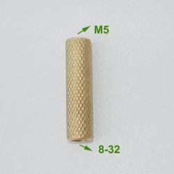 adaptateur double femelle pour baguette de nettoyage - 8-32 vers M5