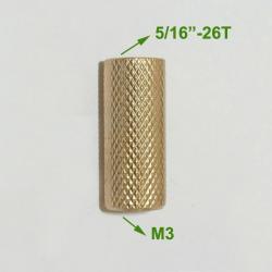 adaptateur double femelle pour baguette de nettoyage - M3 vers 5-16"-26T