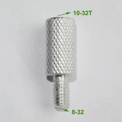 adaptateur en aluminium pour baguette de nettoyage - 8-32 male vers 10-32T femelle