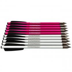 10 traits Bodkin Sport Edition AR Series pour pistolet-arbalètes Rose/Blanc